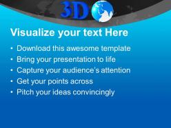 3d image of globe powerpoint templates ppt themes and graphics 0213