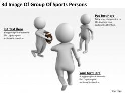 3d image of group of sports persons ppt graphics icons