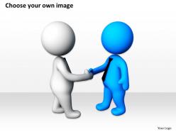 3d image of handshake meeting two businessmen ppt graphics icons powerpoint