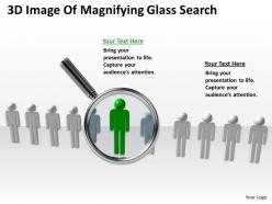 3d image of magnifying glass search ppt graphics icons