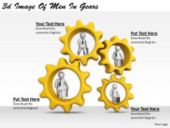 3d image of men in gears ppt graphics icons powerpoint