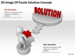 3D Image Of Puzzle Solution Concept Ppt Graphics Icons Powerpoint