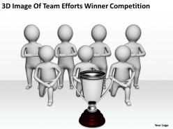 3d image of team efforts winner competition ppt graphics icons powerpoin