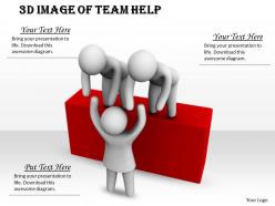 3d Image Of Team Help Ppt Graphics Icons Powerpoint