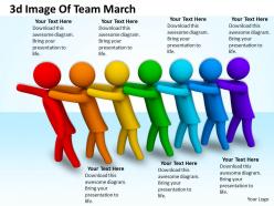 3d image of team march ppt graphics icons powerpoint