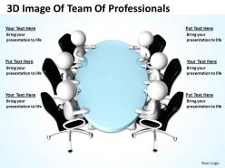 3d image of team of professionals ppt graphics icons