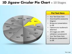 4337430 style division pie-jigsaw 10 piece powerpoint template diagram graphic slide