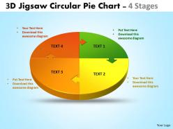 69529081 style division pie-jigsaw 4 piece powerpoint template diagram graphic slide