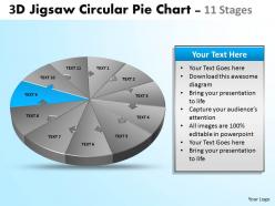 3d jigsaw circular powerpoint templates 5