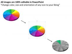 3d jigsaw circular powerpoint templates 5