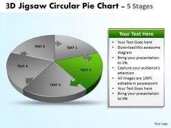 34185787 style division pie-jigsaw 5 piece powerpoint template diagram graphic slide