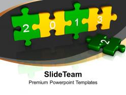 3d jigsaw puzzle with 2013 business powerpoint templates ppt themes and graphics 0113