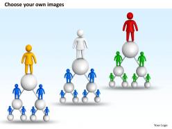 3d leader on top of pyramid ppt graphics icons powerpoint