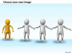 3d leader with his team ppt graphics icons powerpoint