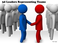 3d leaders representing teams ppt graphics icons powerpoint
