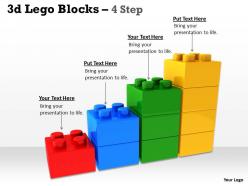 3d lego blocks 4 step