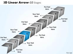 3d linear arrow 10 stages 3
