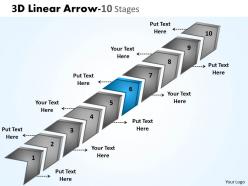 3d linear arrow 10 stages 3