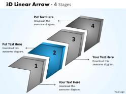3d linear arrow 4 stages 7