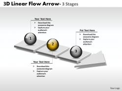 3d linear flow arrow 3 stages 1