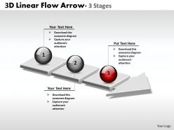 3d linear flow arrow 3 stages 1