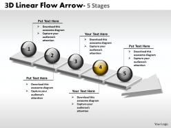 3d linear flow arrow 5 stages 3
