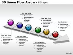 3d linear flow arrow 6 stages 4