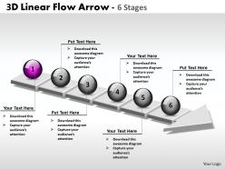 3d linear flow arrow 6 stages 4