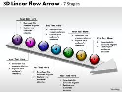 3D Linear Flow Arrow 7 Stages 1