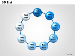 64848509 style circular loop 9 piece powerpoint template diagram graphic slide