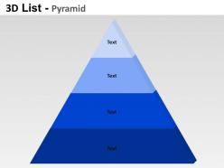 3d list pyramid powerpoint presentation slides