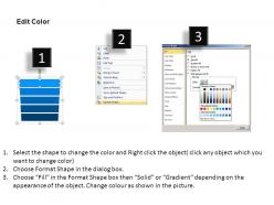 3d list rectangular style 3 powerpoint presentation slides