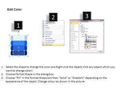 3d list rectangular style 4 powerpoint presentation slides