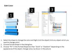 3d list rectangular style 5 powerpoint presentation slides