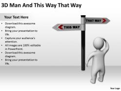 3d man and this way that way ppt graphics icons powerpoint