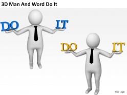 3d man and word do it ppt graphics icons powerpoint