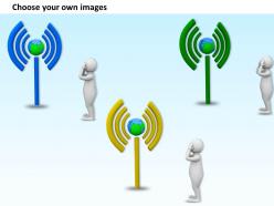 3d man checking signals ppt graphics icons powerpoint