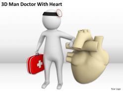 3d man doctor with heart ppt graphics icons powerpoint