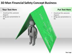3d man financial safety concept business ppt graphics icons powerpoint