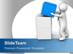 3d Man Found The Cube Business PowerPoint Templates PPT Themes And Graphics 0213