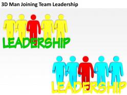 3d man joining team leadership ppt graphics icons powerpoint
