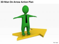 3d man on arrow action plan ppt graphics icons powerpoint