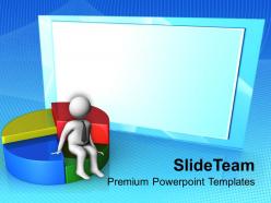3d Man On Pie Chart Business Powerpoint Templates PPT Themes And Graphics 0113