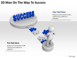 3d man on the way to success ppt graphics icons powerpoint