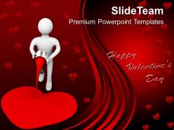 3d man painting the heart creativity powerpoint templates ppt themes and graphics 0213