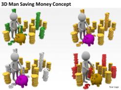 3d man saving money concept ppt graphics icons powerpoint