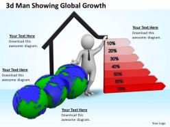 3d man showing global growth ppt graphics icons powerpoint