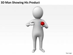 3d man showing his product ppt graphics icons powerpoint