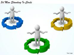 3d man standing in circle ppt graphics icons powerpoint