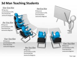 3d Man Teaching Students Ppt Graphics Icons Powerpoint